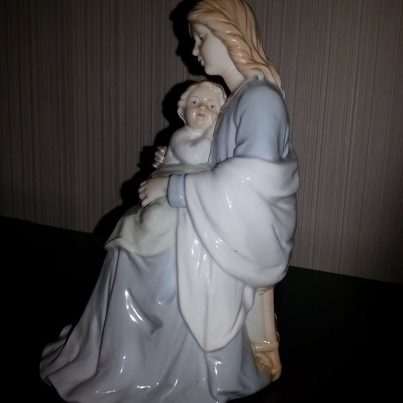 Vtg Homco Home Interiors Mother and Child Figurine - Picture 5 of 13